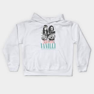 Milli Vanilli  /\/\\/  Vintage Style 90s Aesthetic Design Kids Hoodie